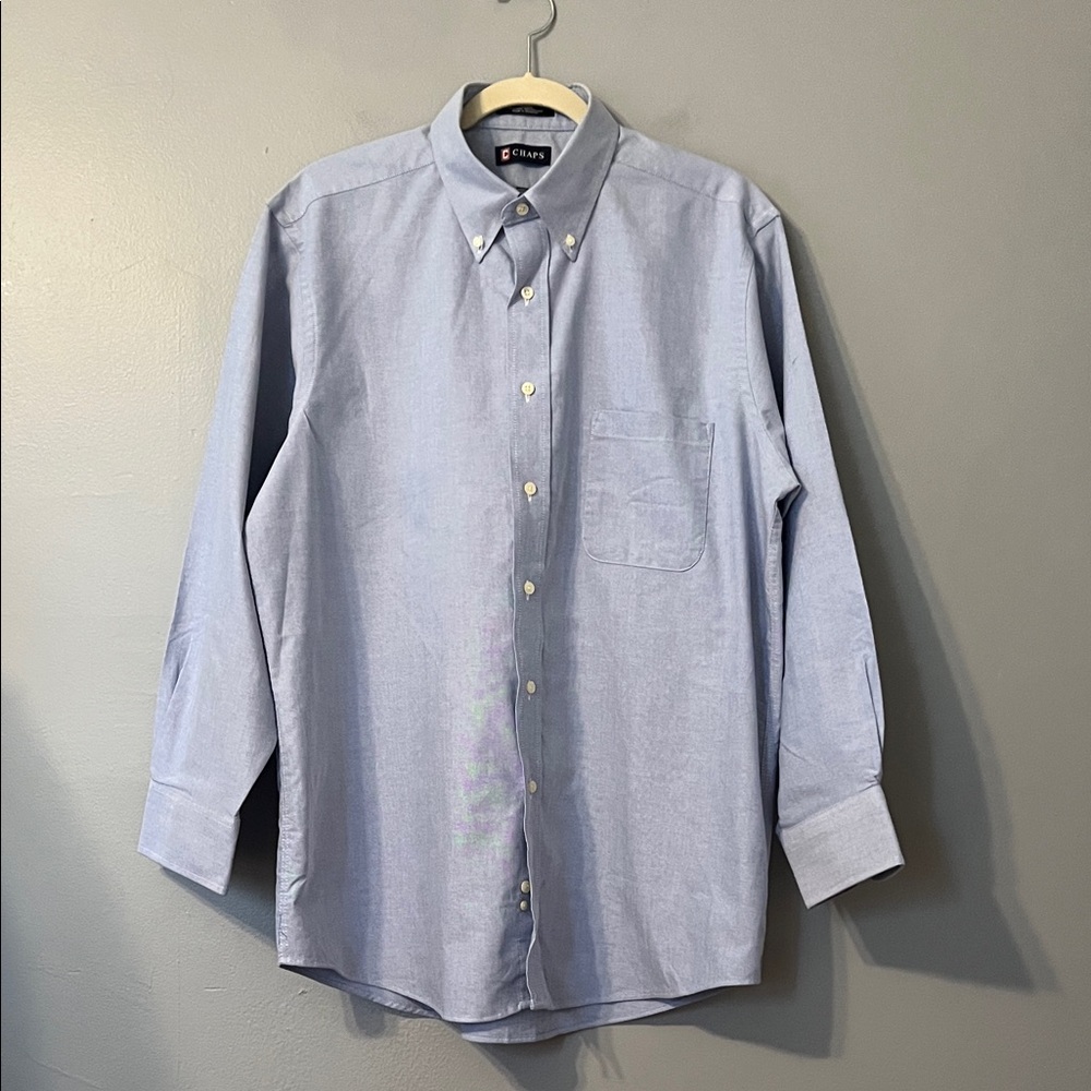 Chaps Light Blue Button-Down Dress Shirt